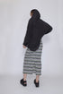 MULTICOLOR STRIPE DRAWSTRING SKIRT -GREEN MIX-